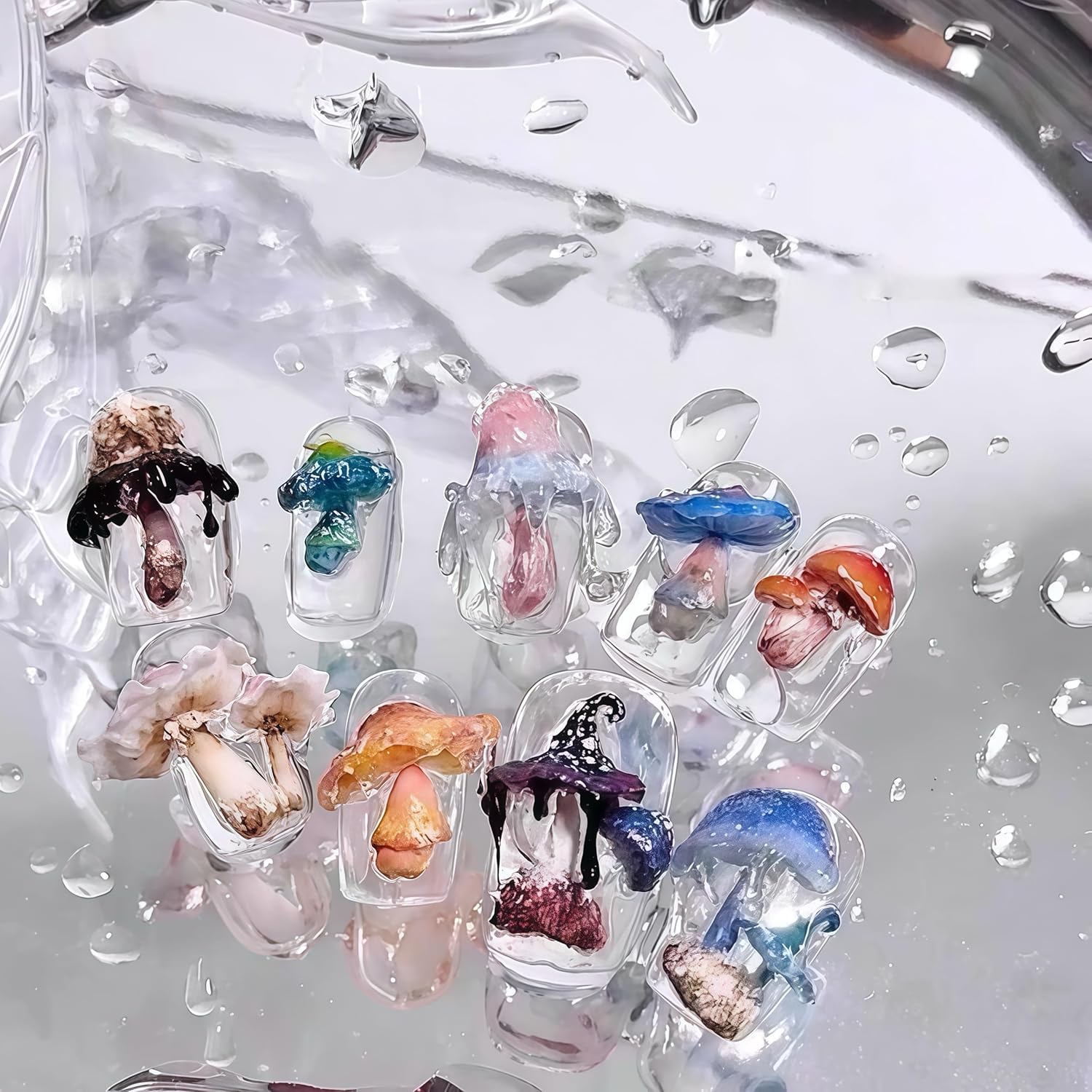 3D Mushroom Nail Mold Silicone - Resin Art Images reseña y precio