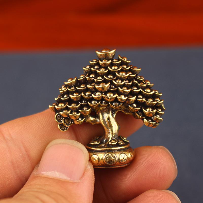 Vintage Brass Ingot Fortune Tr - Resin Art Tree reseña y precio