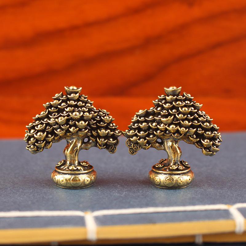Vintage Brass Ingot Fortune Tr - Resin Art Tree reseña y precio