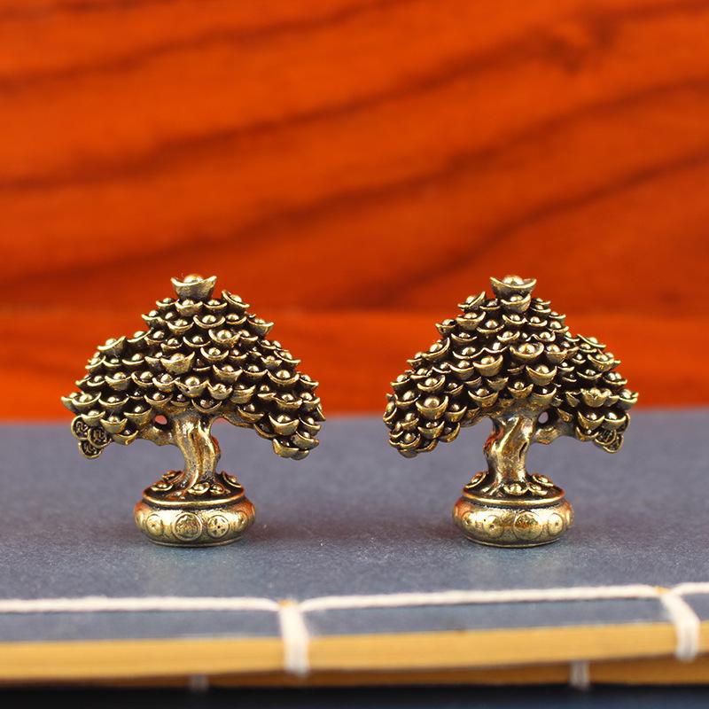 Vintage Brass Ingot Fortune Tr - Resin Art Tree reseña y precio