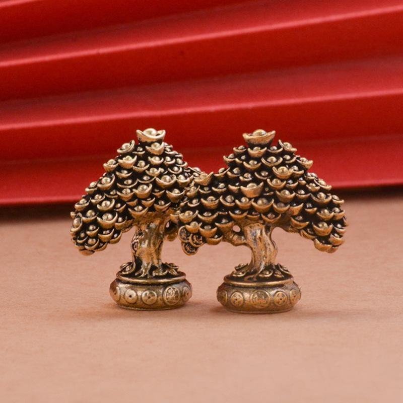 Vintage Brass Ingot Fortune Tr - Resin Art Tree reseña y precio