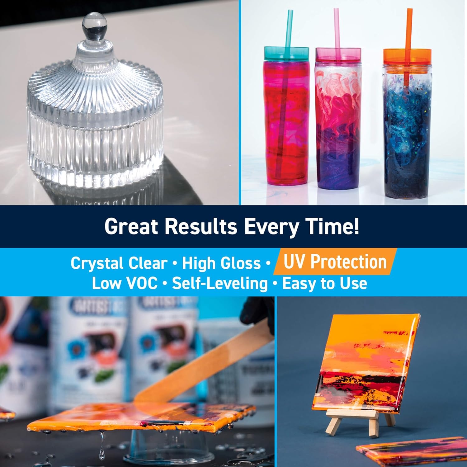 Epoxy Resin Kit 32 Oz Quart wi - Resin Art Images reseña y precio