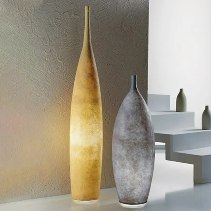 Art vase floor lamp Minimalist - Resin Art Floor Design reseña y precio