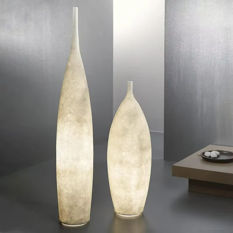 Art vase floor lamp Minimalist - Resin Art Floor Design reseña y precio