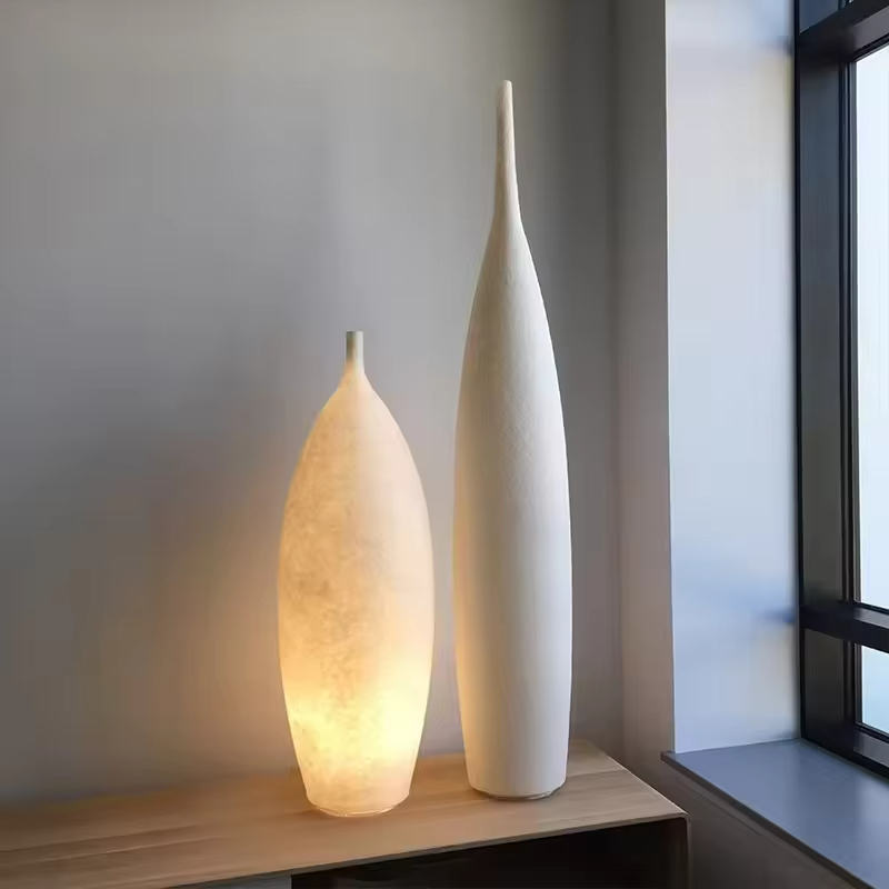 Art vase floor lamp Minimalist - Resin Art Floor Design reseña y precio