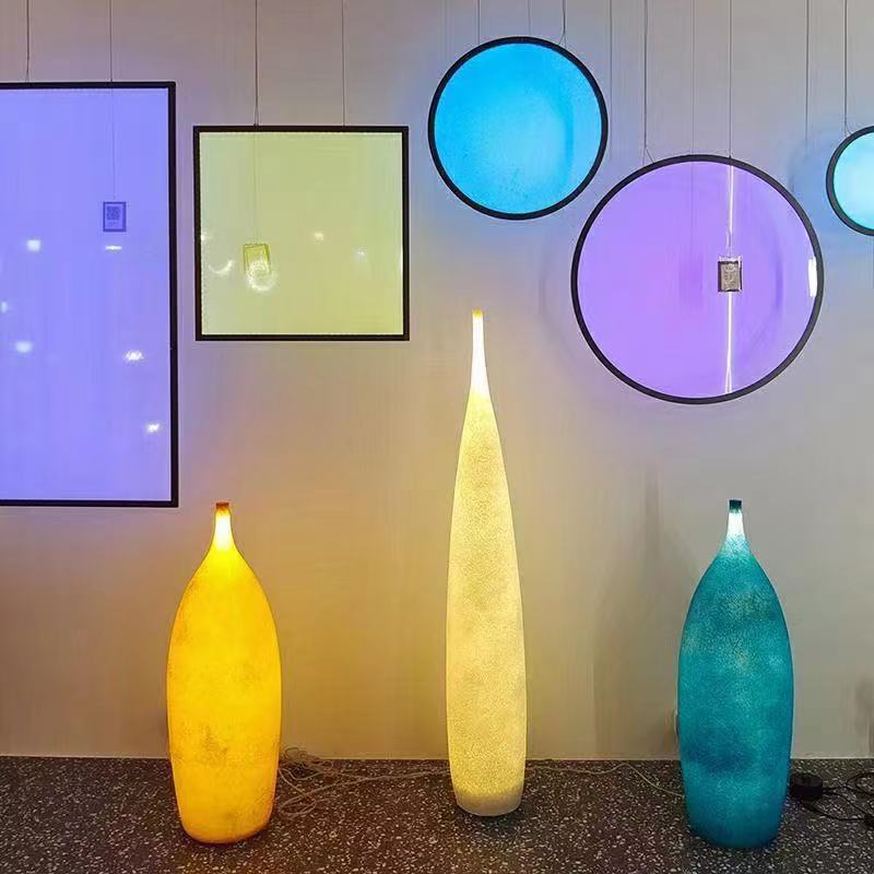 Art vase floor lamp Minimalist - Resin Art Floor Design reseña y precio
