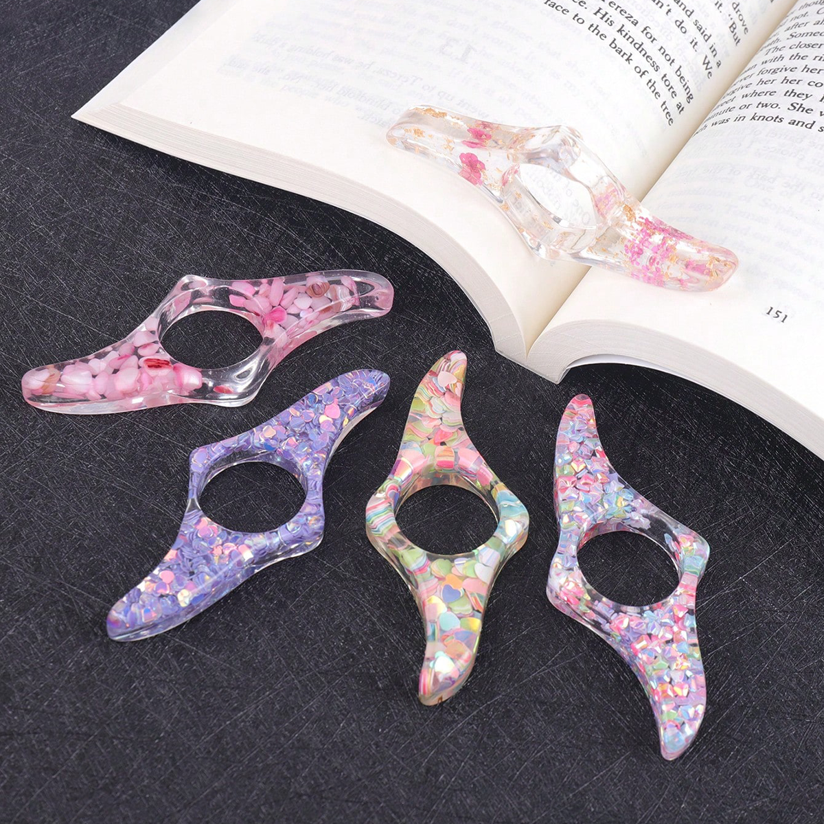 Colorful Sequin Resin Reading  - Resin Art Book reseña y precio