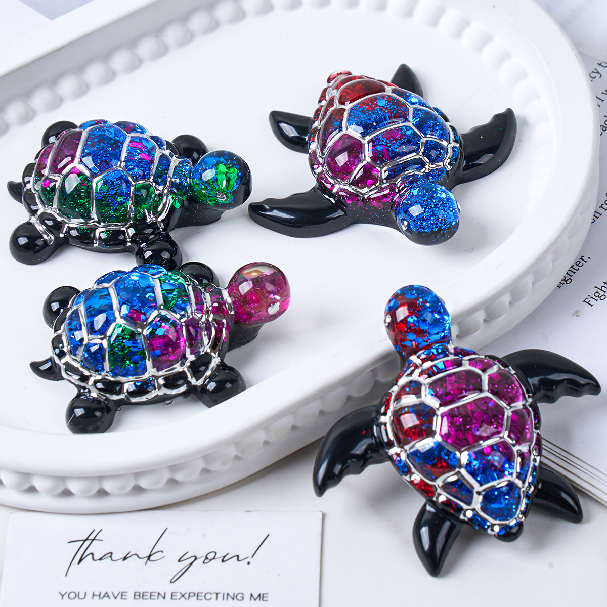 3D Sea Turtle Keychain Silicon - Resin Art Epoxy reseña y precio