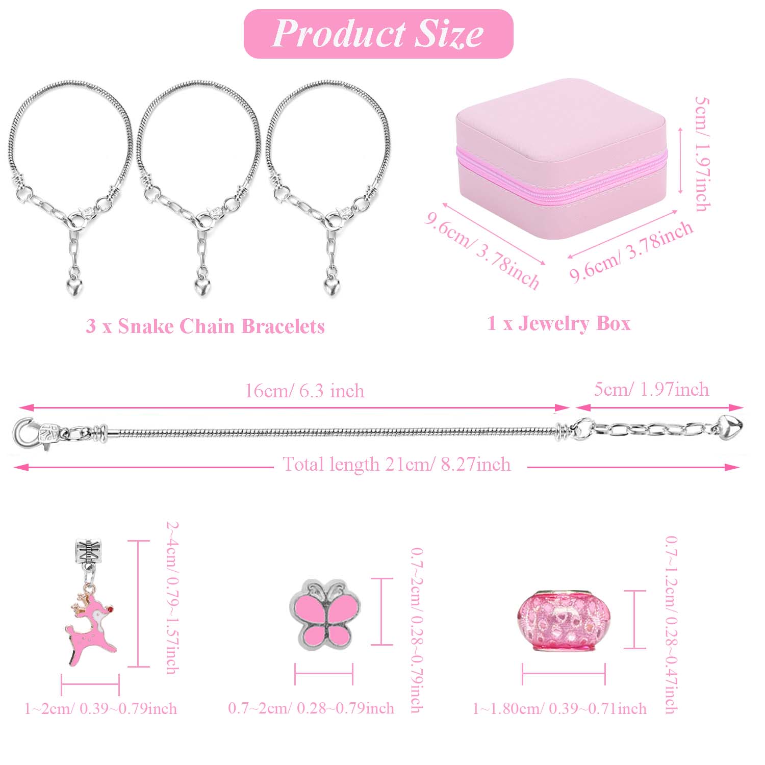 68pcs pink beaded jewelry set, - Resin Art Jewellery reseña y precio