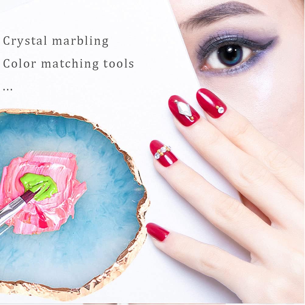 2Pcs Resin Nail Art Palette Go - Resin Art Images reseña y precio
