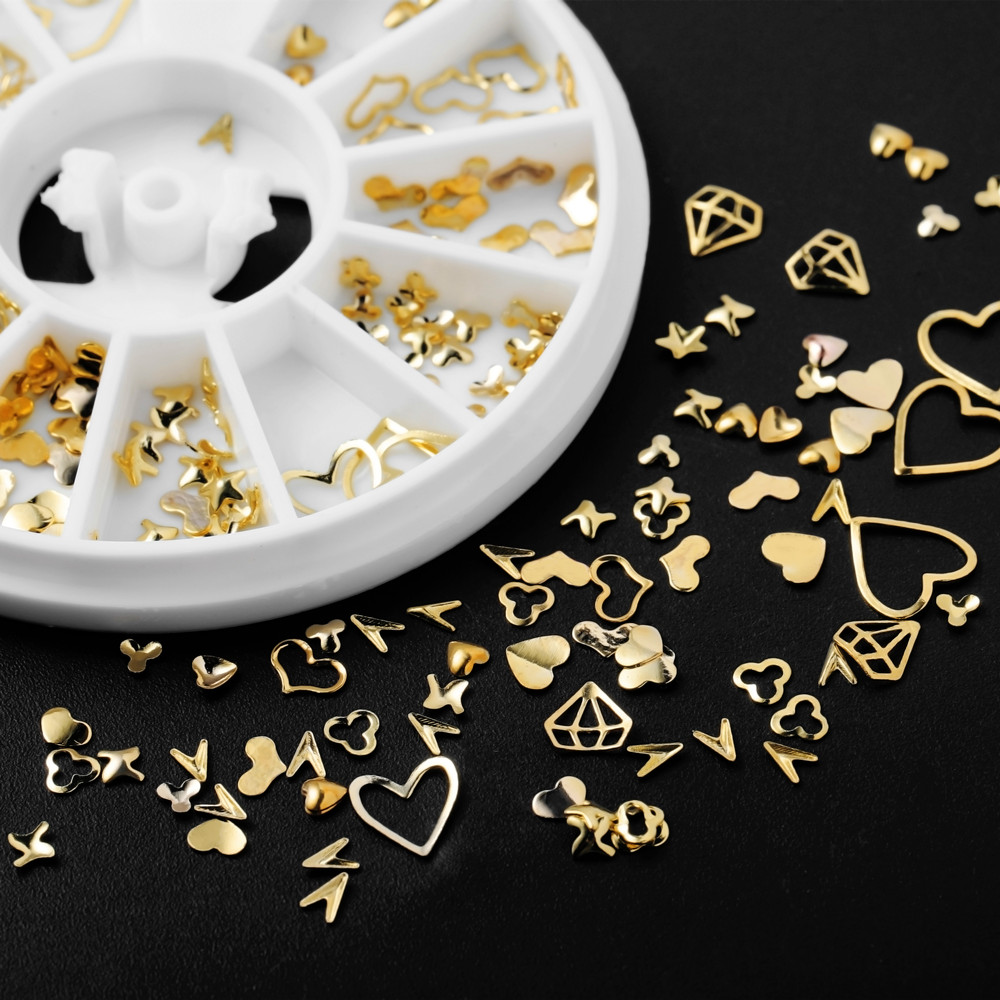 1Box Gold Nail Art Glitter Met - Resin Art Frame reseña y precio