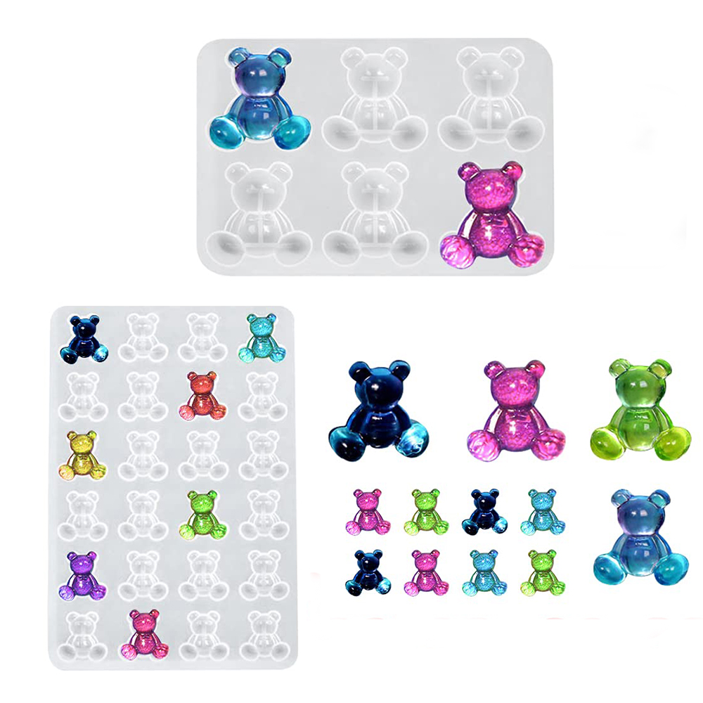 Crystal Bear Resin Silicone Mo - Resin Art Jewellery reseña y precio