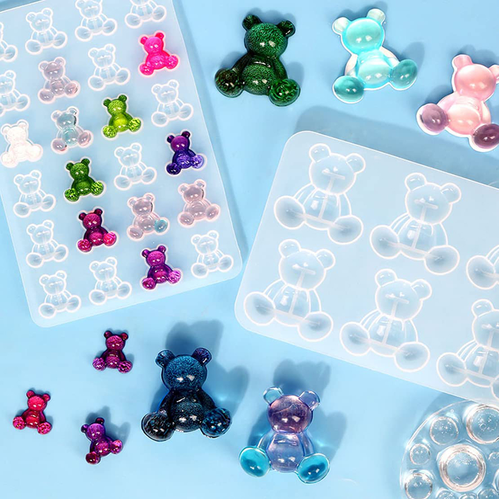Crystal Bear Resin Silicone Mo - Resin Art Jewellery reseña y precio