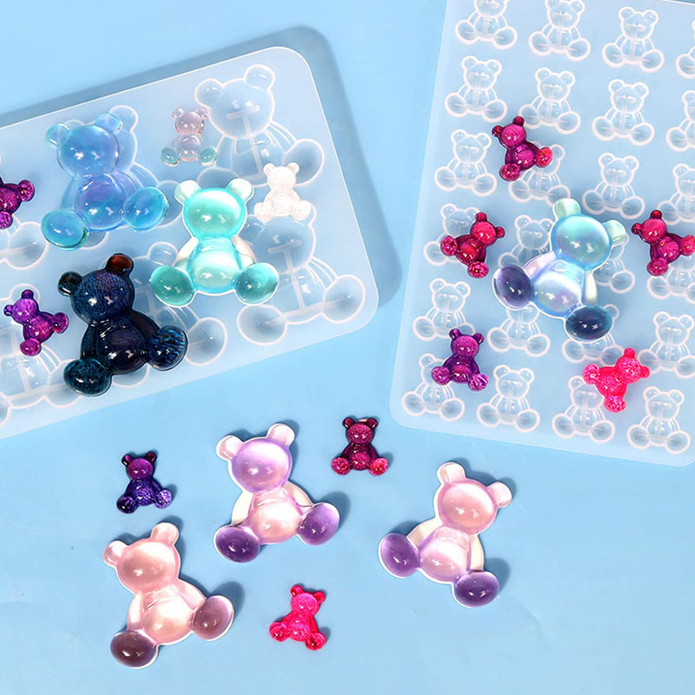Crystal Bear Resin Silicone Mo - Resin Art Jewellery reseña y precio