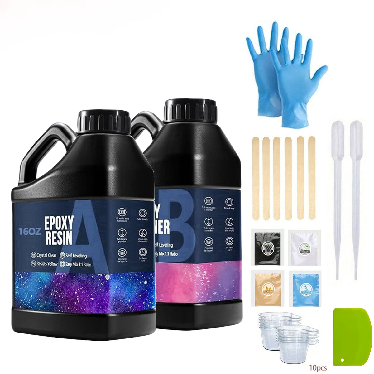 1000ml Crystal Clear Epoxy Res - Resin Art Epoxy reseña y precio