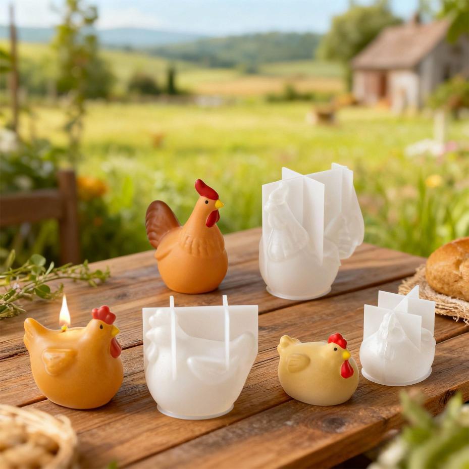 3D Chicken Candle Silicone Mol - Resin Art Furniture reseña y precio