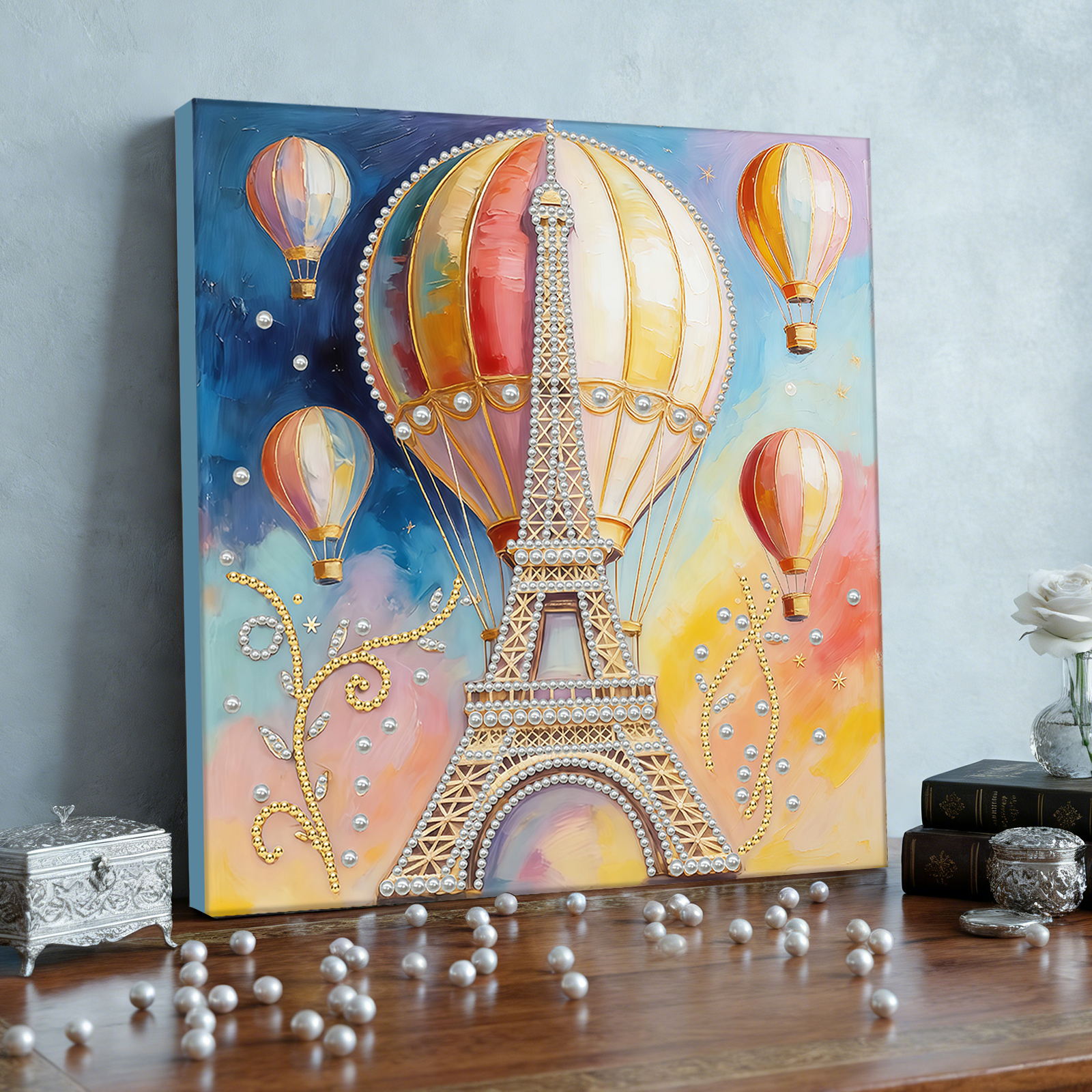 DIY Pearl Dot Painting With Fr - Resin Art Frame reseña y precio