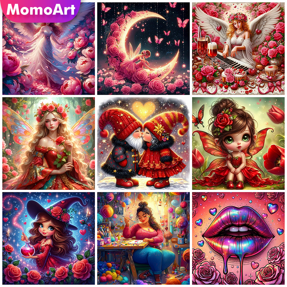 Momoart Diamond Mosaic Girl Po - Resin Art Rose reseña y precio