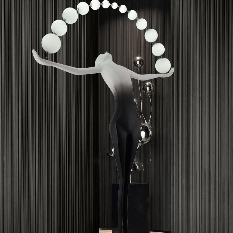 Humanoid Art Sculpture Floor L - Resin Art Floor Design reseña y precio