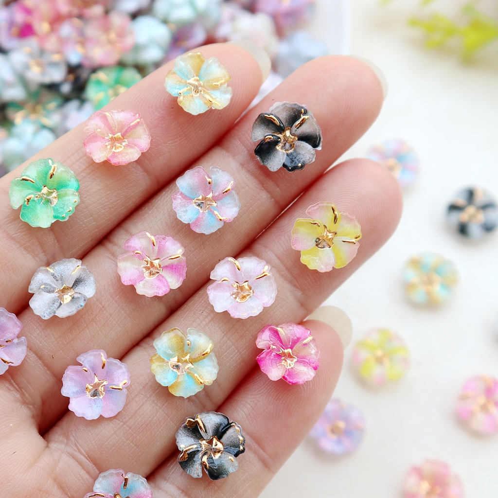 30pcs Mini Resin Flower Caboch - Resin Art With Flowers reseña y precio
