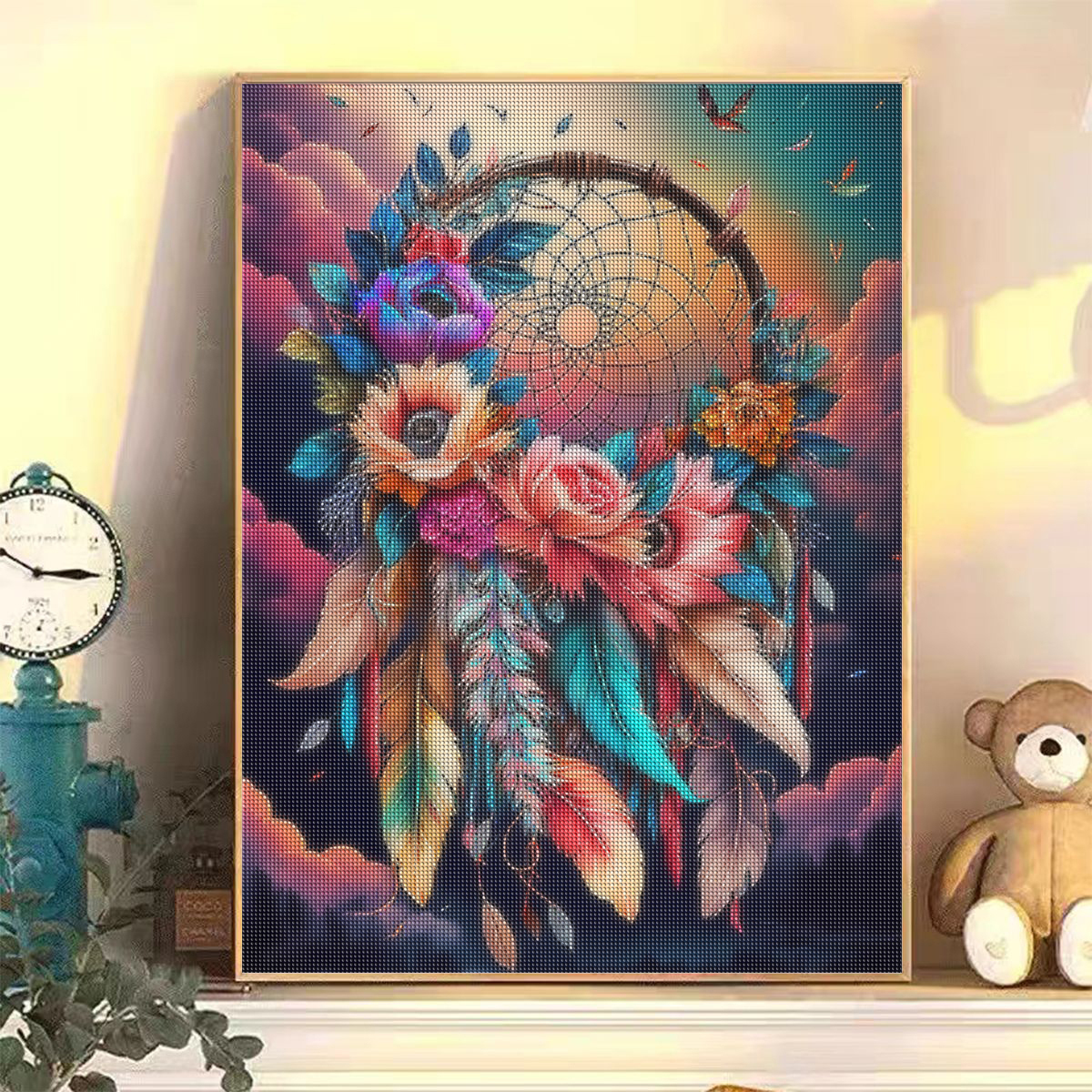 Frameless, Diamond Painting Dr - Resin Art With Flowers reseña y precio