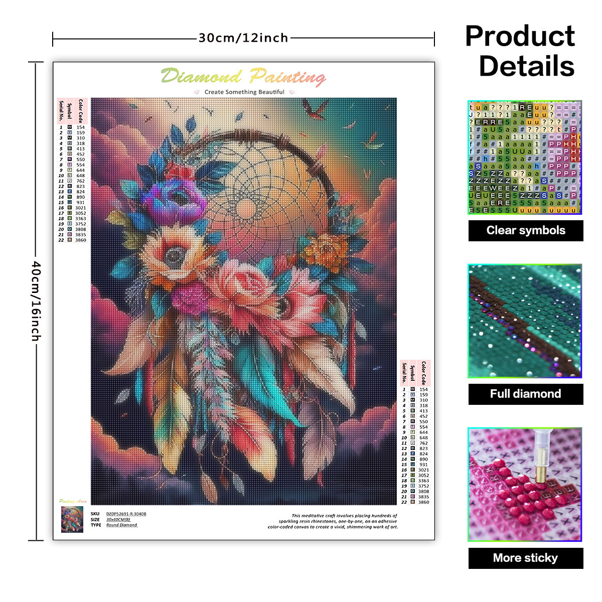 Frameless, Diamond Painting Dr - Resin Art With Flowers reseña y precio
