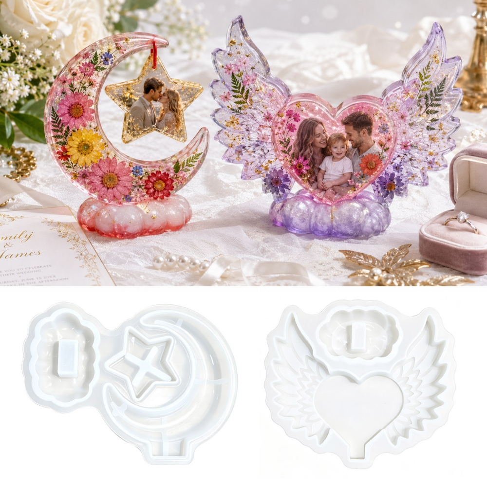 S0308 Heart Shaped Photo Frame - Resin Art Frame reseña y precio