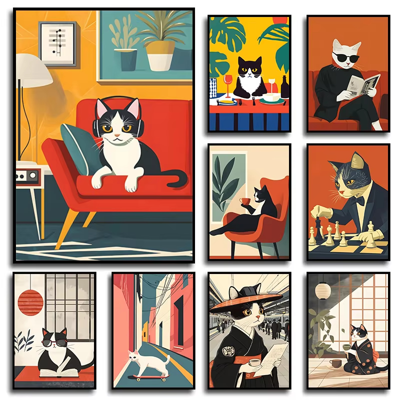Cats Reading Books and Playing - Resin Art Book reseña y precio