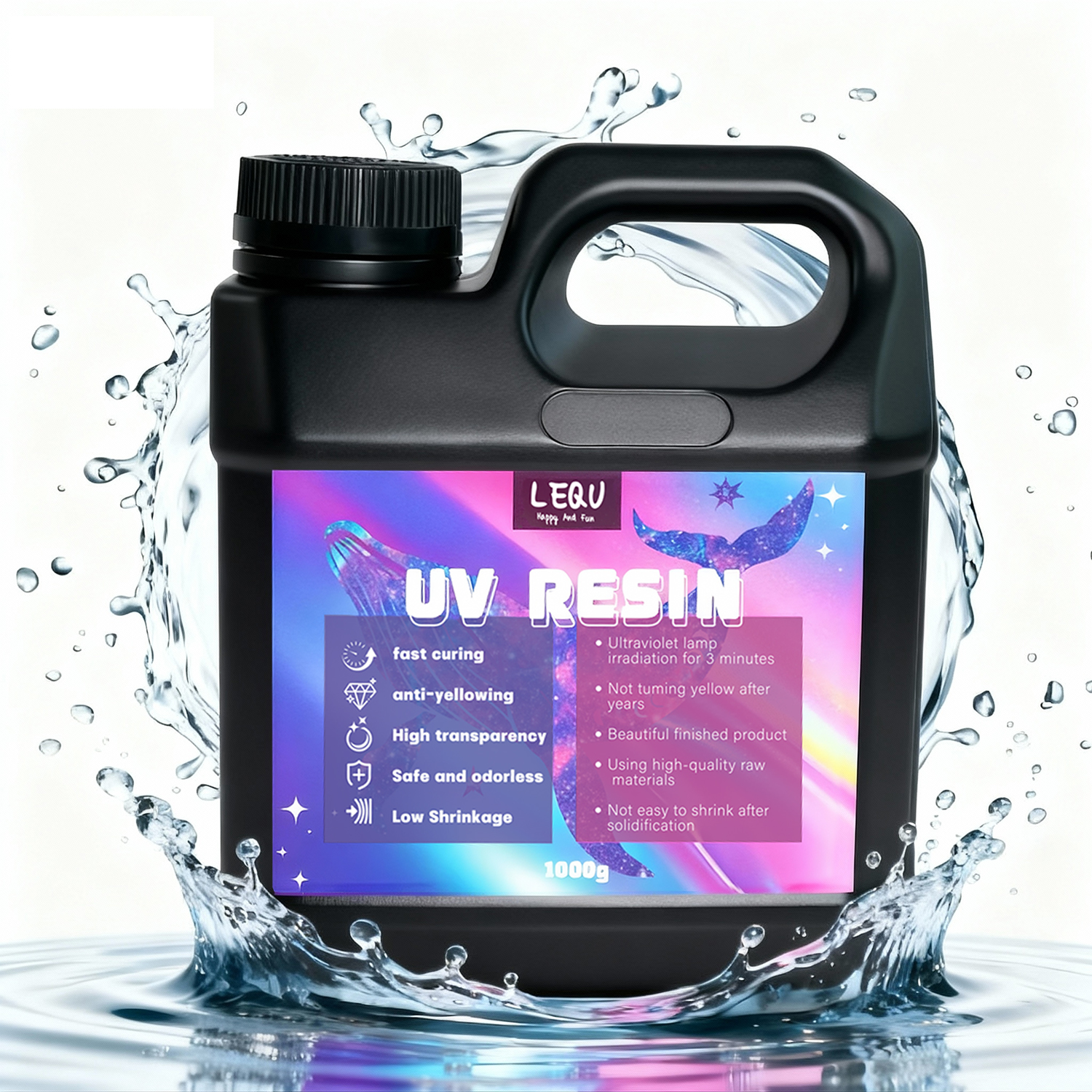 1000g UV Resin Crystal Clear H - Resin Art Epoxy reseña y precio